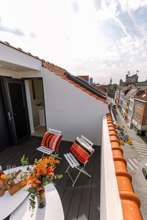 Duplex-Apartment With Terrace On Top Location In Gent Exterior foto